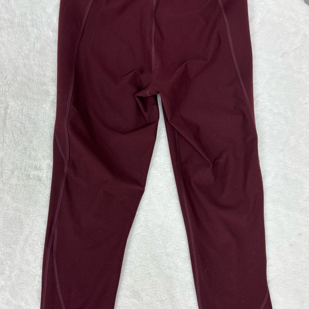 Old Navy Red Leggings Smooth Solid Design
